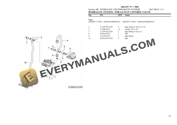 Same ARGON III 75 (5001) Tractor Parts Catalog PDF 6 Same ARGON III 75 (5001) Tractor Parts Catalog PDF - Image 4