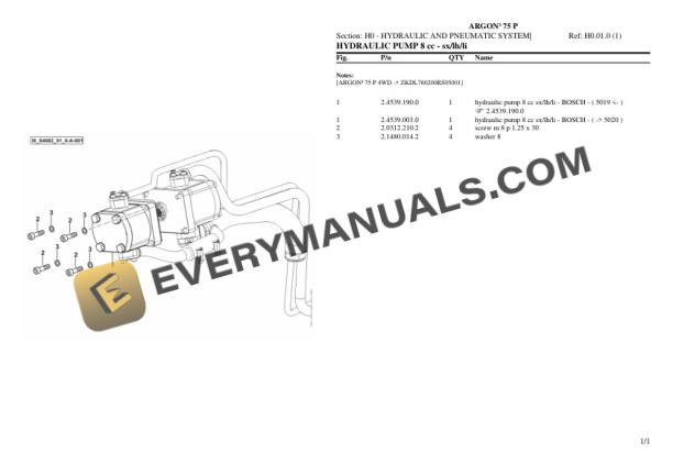 Same ARGON III 75 P Tractor Parts Catalog PDF 6 Same ARGON III 75 P Tractor Parts Catalog PDF - Image 4