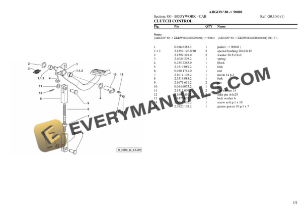 Same ARGON III 80 (90001) Tractor Parts Catalog PDF 6 Same ARGON III 80 (90001) Tractor Parts Catalog PDF - Image 4