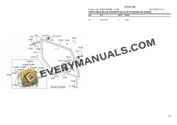 Same AUDAX 200 Tractor Parts Catalog PDF 5 Same AUDAX 200 Tractor Parts Catalog PDF - Image 3