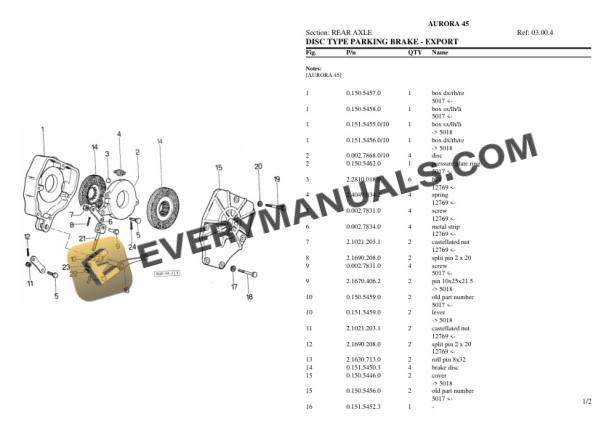 Same AURORA 45 Tractor Parts Catalog PDF 5 Same AURORA 45 Tractor Parts Catalog PDF-3