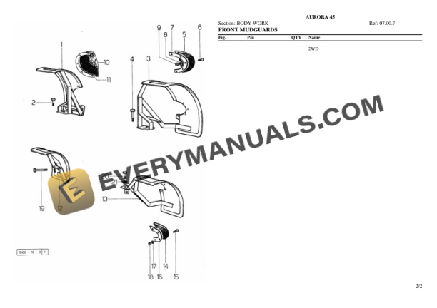 Same AURORA 45 Tractor Parts Catalog PDF 6 Same AURORA 45 Tractor Parts Catalog PDF-4