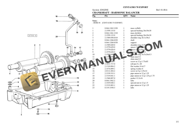 Same CENTAURO 70 EXPORT Tractor Parts Catalog PDF-2