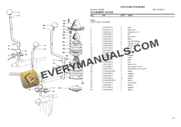 Same CENTAURO 70 EXPORT Tractor Parts Catalog PDF-3
