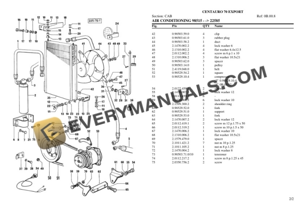 Same CENTAURO 70 EXPORT Tractor Parts Catalog PDF-5