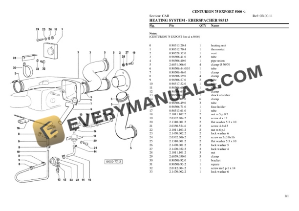 Same CENTURION 75 EXPORT (5000) Tractor Parts Catalog PDF 7 Same CENTURION 75 EXPORT (5000) Tractor Parts Catalog PDF - Image 5