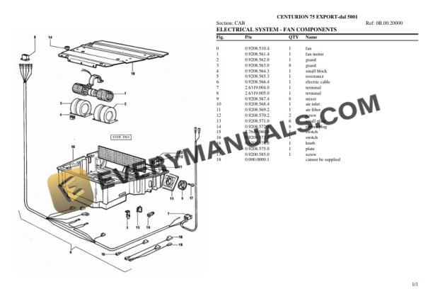 Same CENTURION 75 EXPORT (5001) Tractor Parts Catalog PDF 7 Same CENTURION 75 EXPORT (5001) Tractor Parts Catalog PDF - Image 5