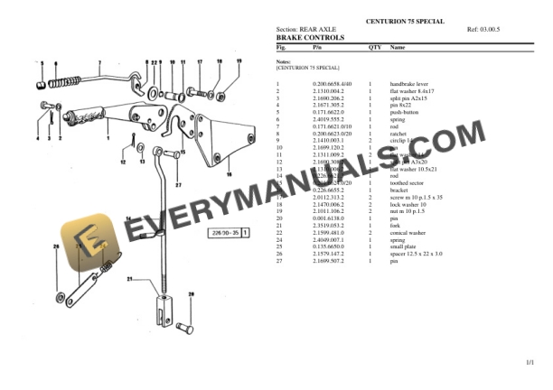 Same CENTURION 75 SPECIAL Tractor Parts Catalog PDF 5 Same CENTURION 75 SPECIAL Tractor Parts Catalog PDF-3