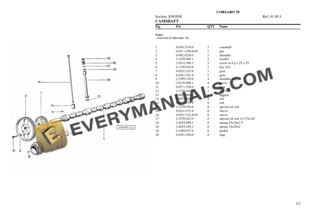 Same CORSARO 70 Tractor Parts Catalog PDF-2