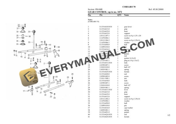 Same CORSARO 70 Tractor Parts Catalog PDF-4