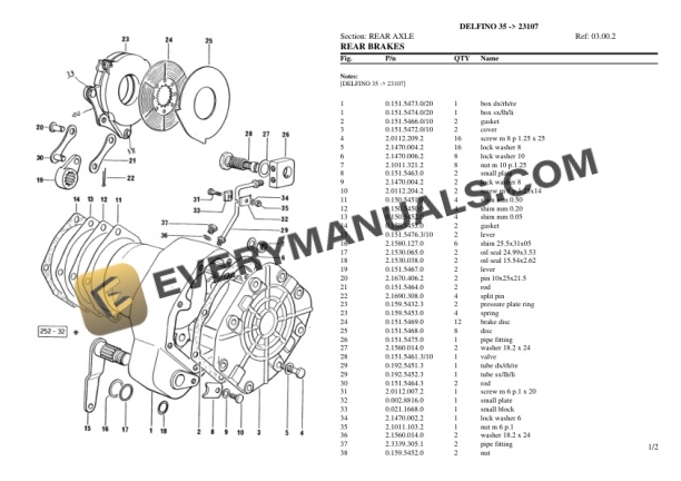 Same DELFINO 35 (23107) Tractor Parts Catalog PDF 5 Same DELFINO 35 (23107) Tractor Parts Catalog PDF-3