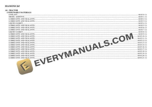 Same DIAMOND 265 Tractor Parts Catalog PDF 1 same diamond 265 tractor parts catalog pdf 1