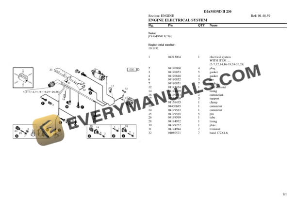 Same DIAMOND II 230 Tractor Parts Catalog PDF 5 Same DIAMOND II 230 Tractor Parts Catalog PDF - Image 3