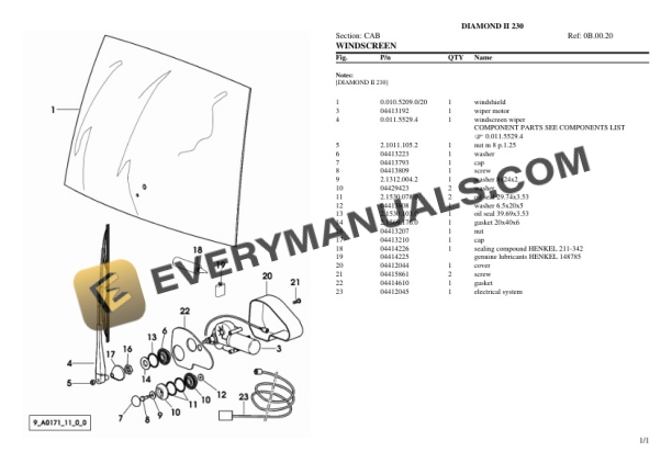 Same DIAMOND II 230 Tractor Parts Catalog PDF 7 Same DIAMOND II 230 Tractor Parts Catalog PDF - Image 5