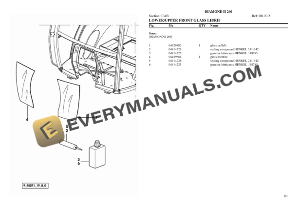 Same DIAMOND II 260 Tractor Parts Catalog PDF 7 Same DIAMOND II 260 Tractor Parts Catalog PDF - Image 5
