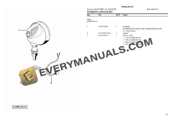 Same DORADO 55 Tractor Parts Catalog PDF 6 Same DORADO 55 Tractor Parts Catalog PDF - Image 4