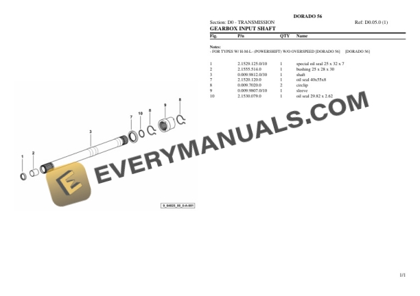 Same DORADO 56 Tractor Parts Catalog PDF 4 Same DORADO 56 Tractor Parts Catalog PDF - Image 2
