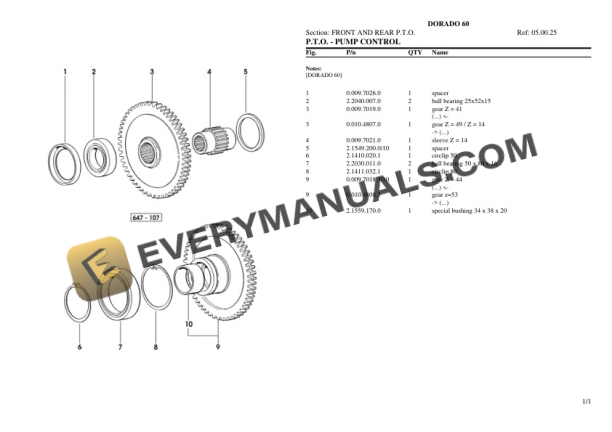Same DORADO 60 Tractor Parts Catalog PDF 5 Same DORADO 60 Tractor Parts Catalog PDF - Image 3