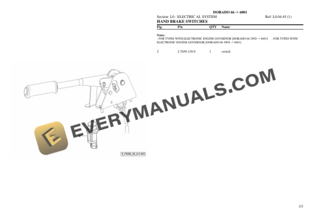 Same DORADO 66 (6001) Tractor Parts Catalog PDF 7 Same DORADO 66 (6001) Tractor Parts Catalog PDF - Image 5
