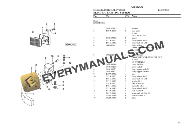 Same DORADO 70 Tractor Parts Catalog PDF 6 Same DORADO 70 Tractor Parts Catalog PDF - Image 4