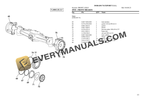 Same DORADO 76 EXPORT U.S.A. Tractor Parts Catalog PDF 5 Same DORADO 76 EXPORT U.S.A. Tractor Parts Catalog PDF-3