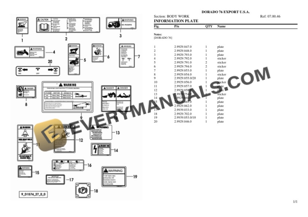 Same DORADO 76 EXPORT U.S.A. Tractor Parts Catalog PDF 6 Same DORADO 76 EXPORT U.S.A. Tractor Parts Catalog PDF-4