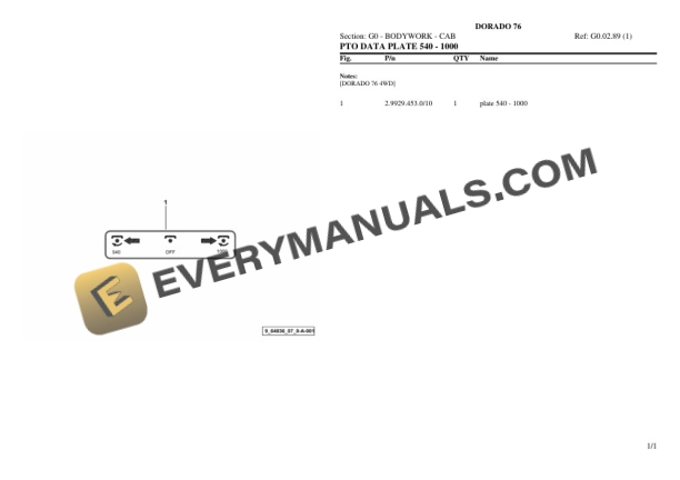 Same DORADO 76 Tractor Parts Catalog PDF 5 Same DORADO 76 Tractor Parts Catalog PDF - Image 3