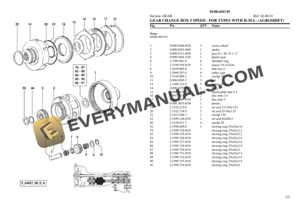 Same DORADO 85 Tractor Parts Catalog PDF 4 Same DORADO 85 Tractor Parts Catalog PDF - Image 2