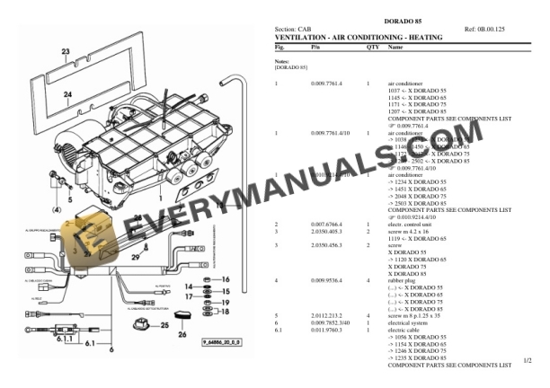 Same DORADO 85 Tractor Parts Catalog PDF 7 Same DORADO 85 Tractor Parts Catalog PDF - Image 5