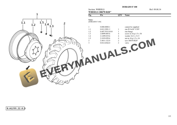 Same DORADO F 100 Tractor Parts Catalog PDF-5