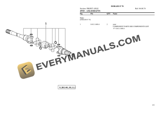 Same DORADO F 70 Tractor Parts Catalog PDF 5 Same DORADO F 70 Tractor Parts Catalog PDF-3