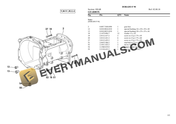 Same DORADO F 90 Tractor Parts Catalog PDF-2