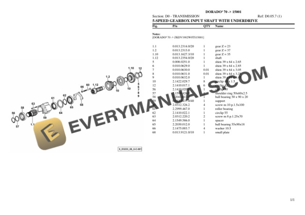 Same DORADO III 70 (15001) Tractor Parts Catalog PDF 4 Same DORADO III 70 (15001) Tractor Parts Catalog PDF - Image 2