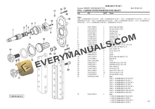 Same DORADO S 70 (20'') Tractor Parts Catalog PDF 5 Same DORADO S 70 (20'') Tractor Parts Catalog PDF - Image 3
