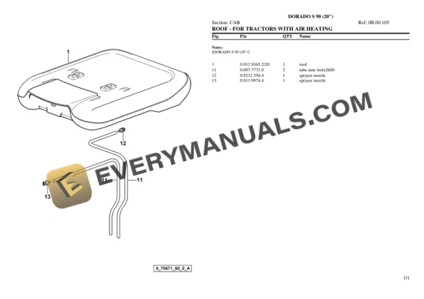 Same DORADO S 90 (20'') Tractor Parts Catalog PDF 7 Same DORADO S 90 (20'') Tractor Parts Catalog PDF - Image 5