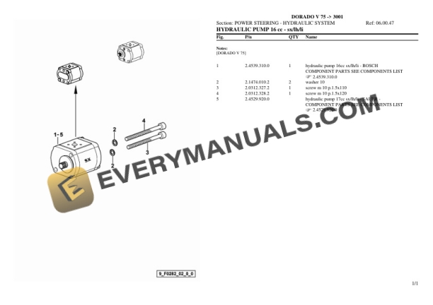 Same DORADO V 75 (3001) Tractor Parts Catalog PDF 5 Same DORADO V 75 (3001) Tractor Parts Catalog PDF-3