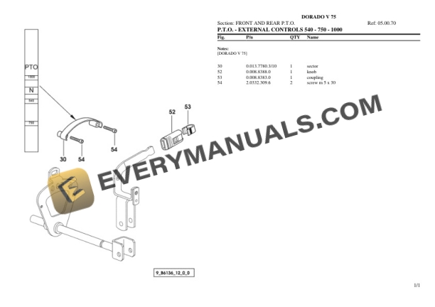 Same DORADO V 75 Tractor Parts Catalog PDF-3