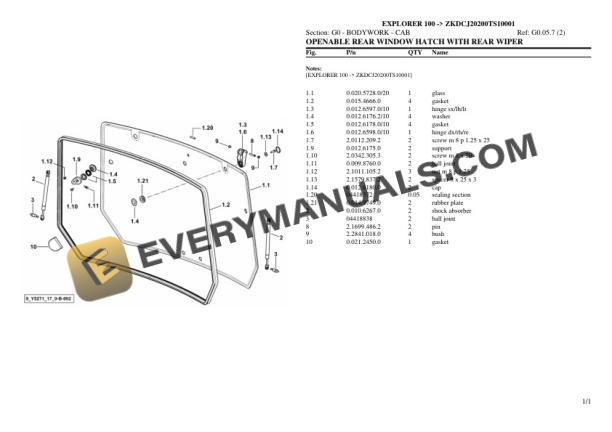 Same EXPLORER 100 (ZKDCJ20200TS10001) Tractor Parts Catalog PDF 5 Same EXPLORER 100 (ZKDCJ20200TS10001) Tractor Parts Catalog PDF - Image 3