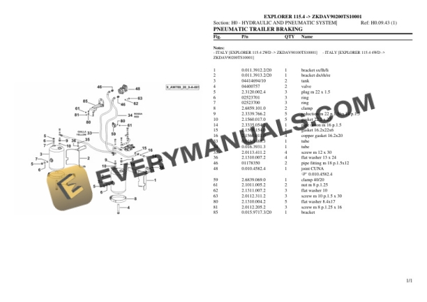 Same EXPLORER 115.4 (ZKDAV90200TS10001) Tractor Parts Catalog PDF 6 Same EXPLORER 115.4 (ZKDAV90200TS10001) Tractor Parts Catalog PDF - Image 4