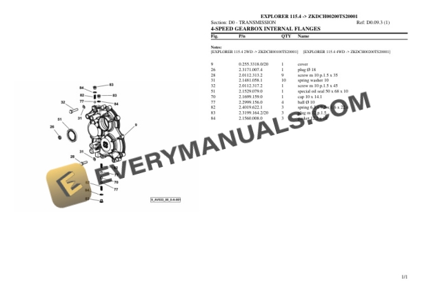 Same EXPLORER 115.4 (ZKDCH00200TS20001) Tractor Parts Catalog PDF 4 Same EXPLORER 115.4 (ZKDCH00200TS20001) Tractor Parts Catalog PDF - Image 2