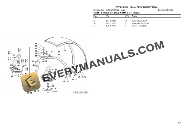 Same EXPLORER 115.4 (ZKDCH00200TS20001) Tractor Parts Catalog PDF 5 Same EXPLORER 115.4 (ZKDCH00200TS20001) Tractor Parts Catalog PDF - Image 3
