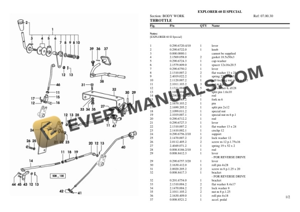 Same EXPLORER 60 II SPECIAL Tractor Parts Catalog PDF 6 Same EXPLORER 60 II SPECIAL Tractor Parts Catalog PDF - Image 4
