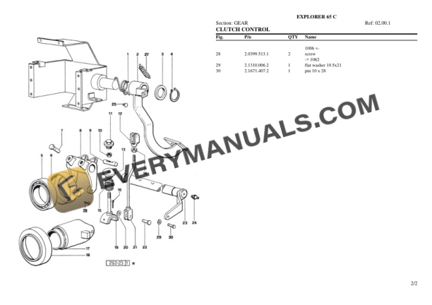 Same EXPLORER 65 C Tractor Parts Catalog PDF 5 Same EXPLORER 65 C Tractor Parts Catalog PDF-3