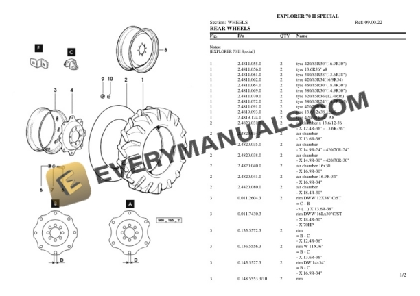 Same EXPLORER 70 II SPECIAL Tractor Parts Catalog PDF 7 Same EXPLORER 70 II SPECIAL Tractor Parts Catalog PDF - Image 5