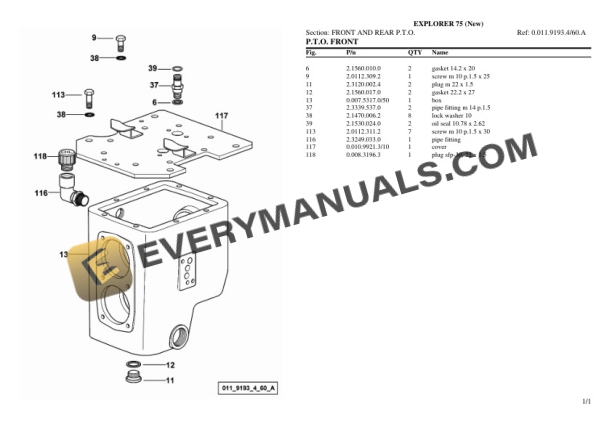 Same EXPLORER 75 (New) Tractor Parts Catalog PDF 5 Same EXPLORER 75 (New) Tractor Parts Catalog PDF - Image 3