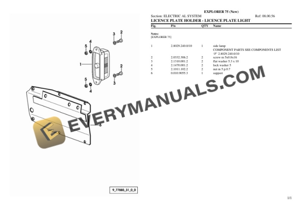 Same EXPLORER 75 (New) Tractor Parts Catalog PDF 6 Same EXPLORER 75 (New) Tractor Parts Catalog PDF - Image 4