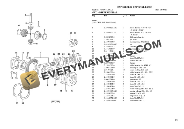 Same EXPLORER 80 II SPECIAL BASSO Tractor Parts Catalog PDF 5 Same EXPLORER 80 II SPECIAL BASSO Tractor Parts Catalog PDF - Image 3