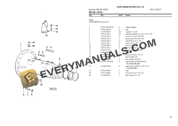 Same EXPLORER 80 SPECIAL LP Tractor Parts Catalog PDF-3