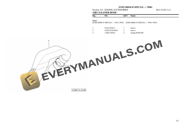 Same EXPLORER 85 SPECIAL (70001) Tractor Parts Catalog PDF 4 Same EXPLORER 85 SPECIAL (70001) Tractor Parts Catalog PDF - Image 2
