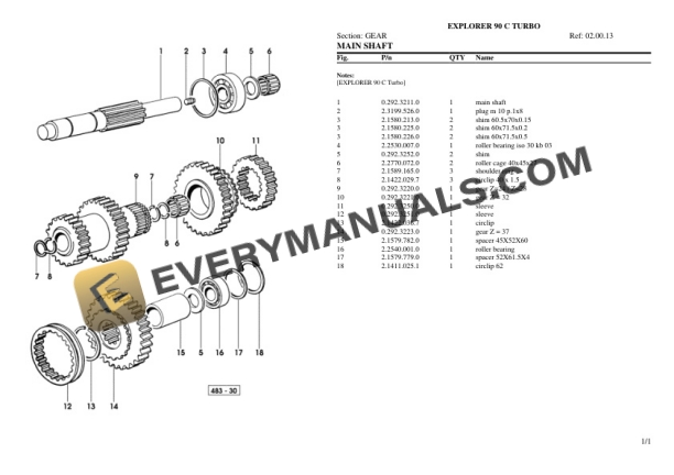 Same EXPLORER 90 C TURBO Tractor Parts Catalog PDF-3